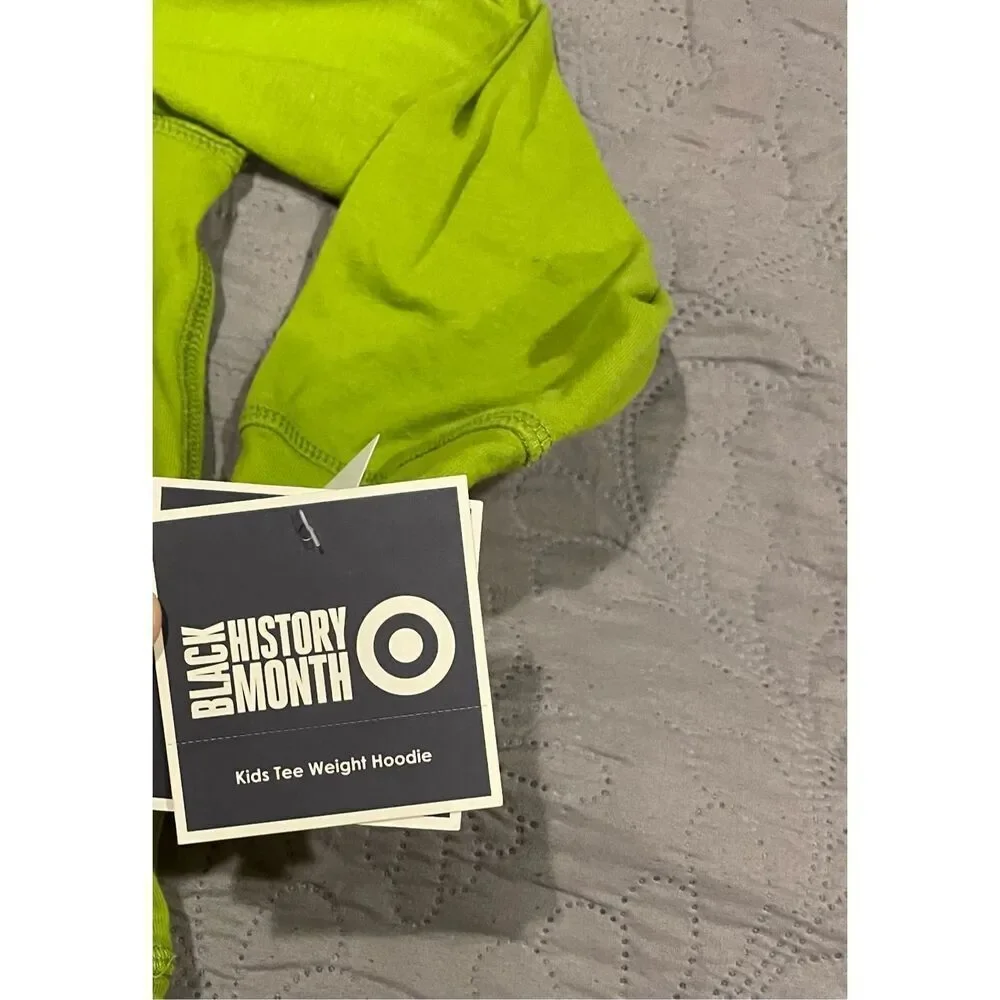 Target Black History Month Green Lightweight Hoodie Shirt XS 4/5 New